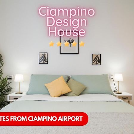 Casa Design Con A/C E Wifi_7 Minuti Ciampino Aeroporto Leilighet Eksteriør bilde