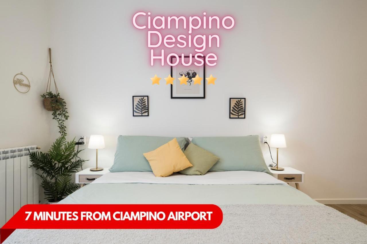 Casa Design Con A/C E Wifi_7 Minuti Ciampino Aeroporto Leilighet Eksteriør bilde